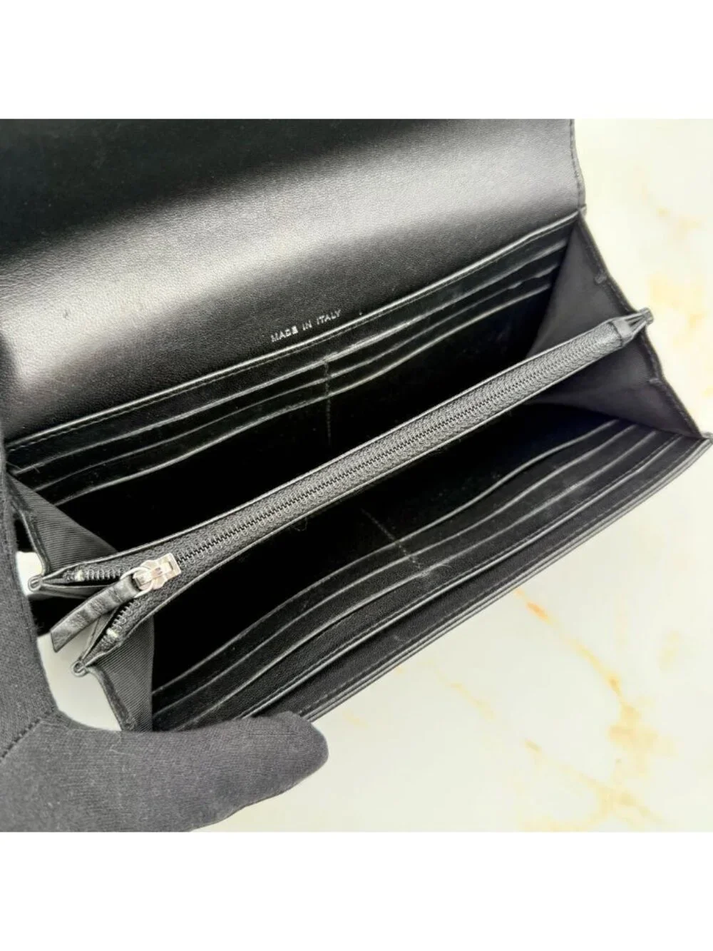 Chanel Studded CC Logo Wallet